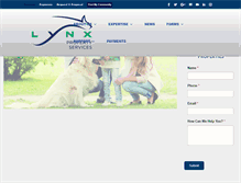 Tablet Screenshot of lynxpropservices.com